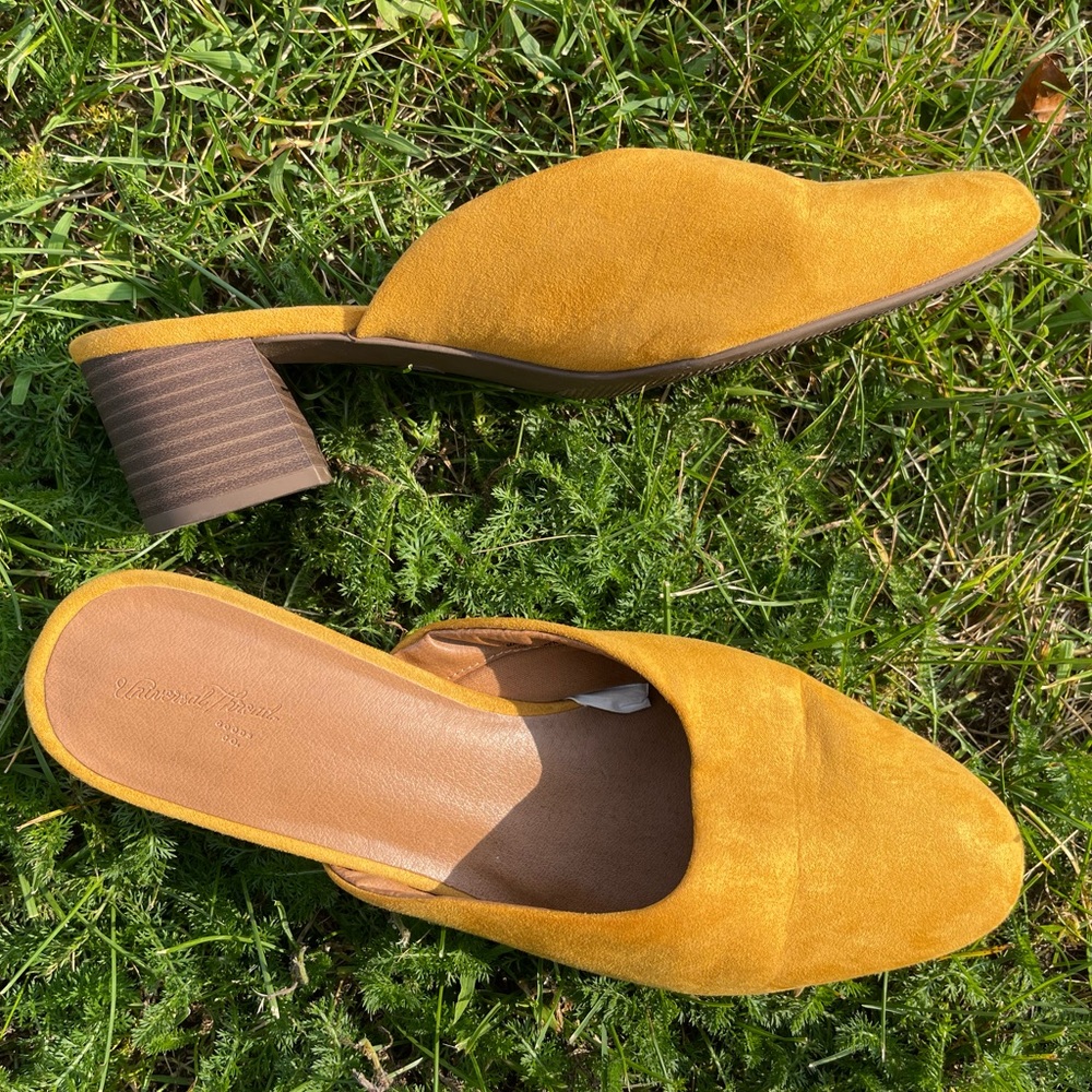 Universal Thread Yellow Women’s Mules - Size 10